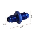 thumbnail image 1 of AN4 AN6 AN8 AN10 Oil Fuel Hose Nozzle Adapter Fitting Straight AN4 Male to AN6 Male Coupler Anodized Aluminum Male Flare Black Blue~3989, 1 of 1