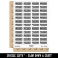 thumbnail image 2 of Processed Border Top Bottom Sticker Set - White - Matte Finish - 1.25" Mini, 2 of 7