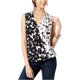 thumbnail image 1 of INC Blusa de punto floral para mujer, negra, grande I-N-C Tejer, 1 of 2