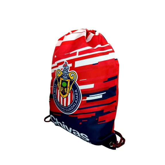 Chivas De Guadalajara Official Drawstring Gym Soccer Cinch Bag 05 [Custon Name & Number]