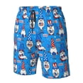 thumbnail image 5 of Naloa Gnomes in USA Men's Beach Shorts, Surfing shorts, Swim trunks, Quick Dry Swim Trunks for Surfing Beach Fun - 3X-Large, 5 of 9