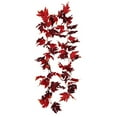 thumbnail image 2 of Otoño hoja de arce baya calabaza guirnalda ventana mimbre decoración puerta colgar Wmkox8yii fhajkh1443, 2 of 2