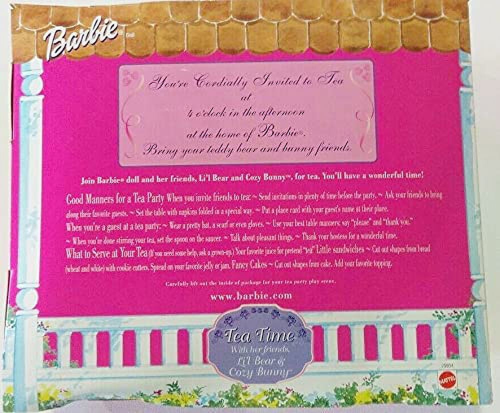 Tea Time Barbie Doll Gift Set 1999 Mattel 25904 - Walmart.com