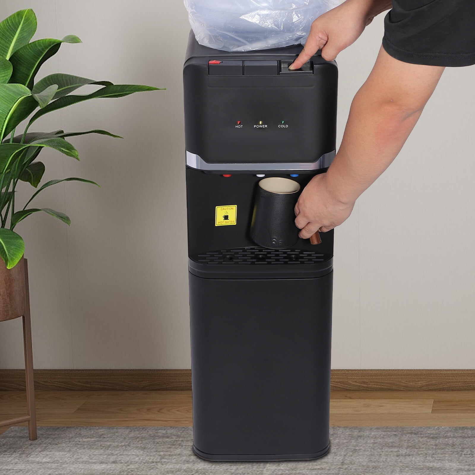 Top Loading Water Dispenser, Hot, Cold & Warm Water Energy Efficient for Home Office Use