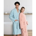 thumbnail image 2 of East'N Blue Kimono Turkish Cotton Unisex Bathrobe - Baby Blue - MD (Pack of 1), 2 of 4