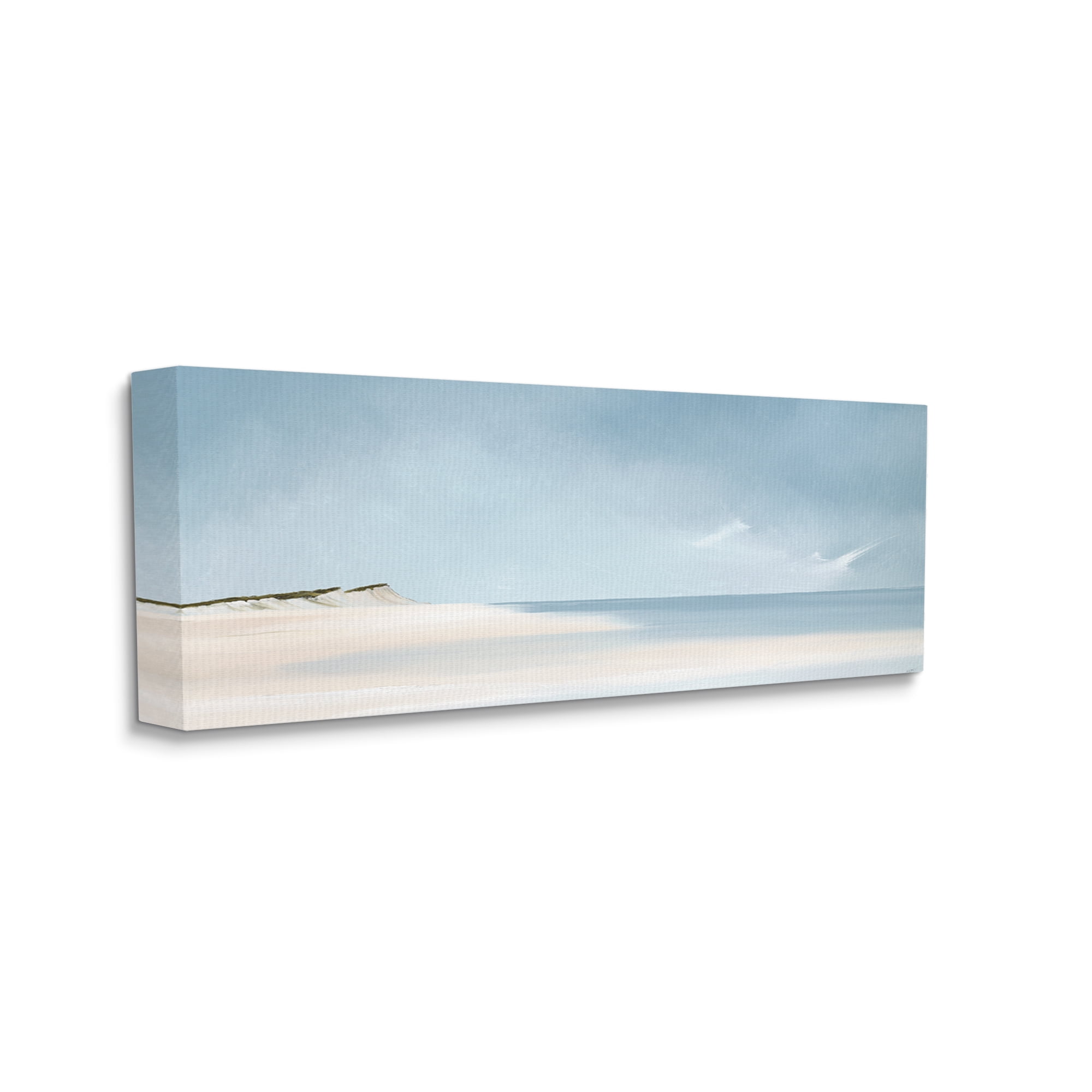 Stupell Industries Summer Shore Landscape Landscape Painting Gallery Wrapped Canvas Art Print Wall Art, 40 x 17