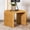 Natural 59, variant on Rectangular Coffee and End Table Set with Mango Wood Grain Finish, Space Saving Living Room Furniture, 2 Piece Set for Small Spaces