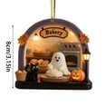 thumbnail image 2 of Vrorvz Halloween Ghost Ornaments for Indoor Decor with Spooky Cute Vibe and Versatile Hanging Uses for Home or Office Decorations 3.1in Multicolor, 2 of 2