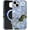 Blue Hydrangea, variant on Aesthetic Flower Pattern Case for iPhone 17 Pro - Wireless Charging Compatible - Stained Glass Scratch-Resistant Case for Women Girls, Shockproof Protective Phone Cover (Purple Flower)