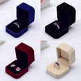 thumbnail image 5 of Opvise Velvet Engagement Wedding Earring Ring Pendant Jewelry Display Box Gift Case, 5 of 8