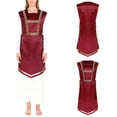 thumbnail image 2 of Aislor Liturgical Dancewear for Women Sleeveless Side Lace-up Church Worship Praise Dance Tunic Dress Burgundy 3XL, 2 of 6