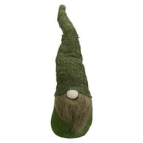 Northlight Standing Forest Gnome Christmas Figure with Bendable Hat - 21" - Green