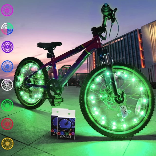 SUTENGDA Ultra Bright LED Bike Wheel Lights For Night Riding Safety - Spoke Lights - Cycling Accessories For Enhanced Visibility