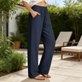 thumbnail image 3 of Wide Leg Sweatpants for Women New Women’s Elastic High Waisted Lightweight Joggers Golf Pants with Pockets Outdoor Hiking Sport Trousers, 3 of 7