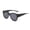 A, variant on Big Round Sunglasses Men Women Oversized Blue Tinted Lens Frame UV Protection Transparent Champagne Shades for Travel Driving Outdoor