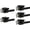 Matte Black Finish, variant on Interior Door Handle Satin Nickel Door Knob Keyless Levers Set (6 Pack), Heavy Duty Privacy Door Handle Lock for Bedroom or Bathroom, Square Door Lock for Left Right Handle Doors