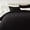 Black, variant on Lightweight Microfiber 3 Piece Duvet Cover Set with Zipper Closure, Full/Queen, Bright White, Solid