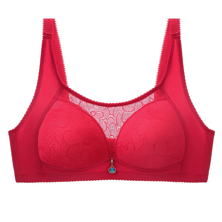 QUYUON Thin and Lightweight Bra Women's Solid Color Comfortable
