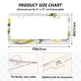 thumbnail image 2 of Aluminum License Plate Frame 2 Pack Car Exterior Accessory Car Tag Holder for Front Rear Plates Cars Decor Watercolor Lemon, 2 of 7