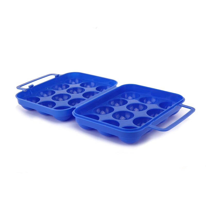 2 Pcs Refrigerator Camping Egg Holder Carrier 4 Hiking 4-compartment