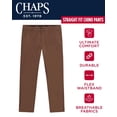 thumbnail image 2 of Chaps Men's Pants - Straight Fit 5-Pocket Comfort Stretch Chino Pants for Men - Men's Fashion Straight Leg Cotton Chinos, Size 44W x 32L, Bark, 2 of 6