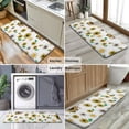 thumbnail image 6 of White Sunflower Butterfly Sun Pattern Kitchen Rug Mat,Kitchen Runner Rugs Non Skid Washable,Decorative Kitchen Floor Mats for Kitchen,Sink,Laundry,17"x47.2", 6 of 7