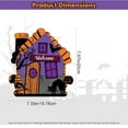 thumbnail image 4 of Xihbxyly Letrero de Bienvenida de Madera para Halloween, Corona Colgante Morada, Material de Madera Duradero, Reutilizable y Resistente a Los Arañazos, Decoración Festiva para Puerta, Perfecto para F, 4 of 7