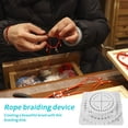 thumbnail image 2 of 4pcs Rope Weaving Board DIY Bracelet Loom Rope Braiding Disc Winding Rope Device Weaving Tools (150mm Round 10mm Round 150x150mm Sqaure 100x100mm Sqau, 2 of 4