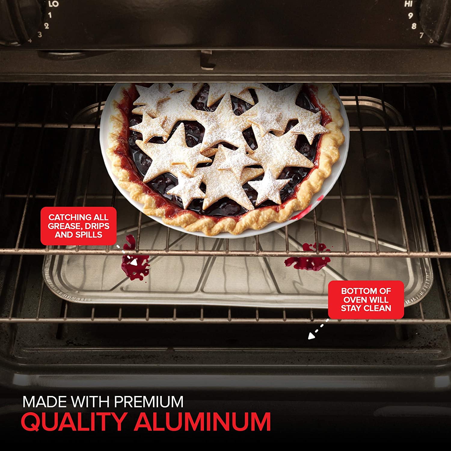 Buy Disposable Foil Oven Liners (5 Pack) Aluminum Foil Oven Liners