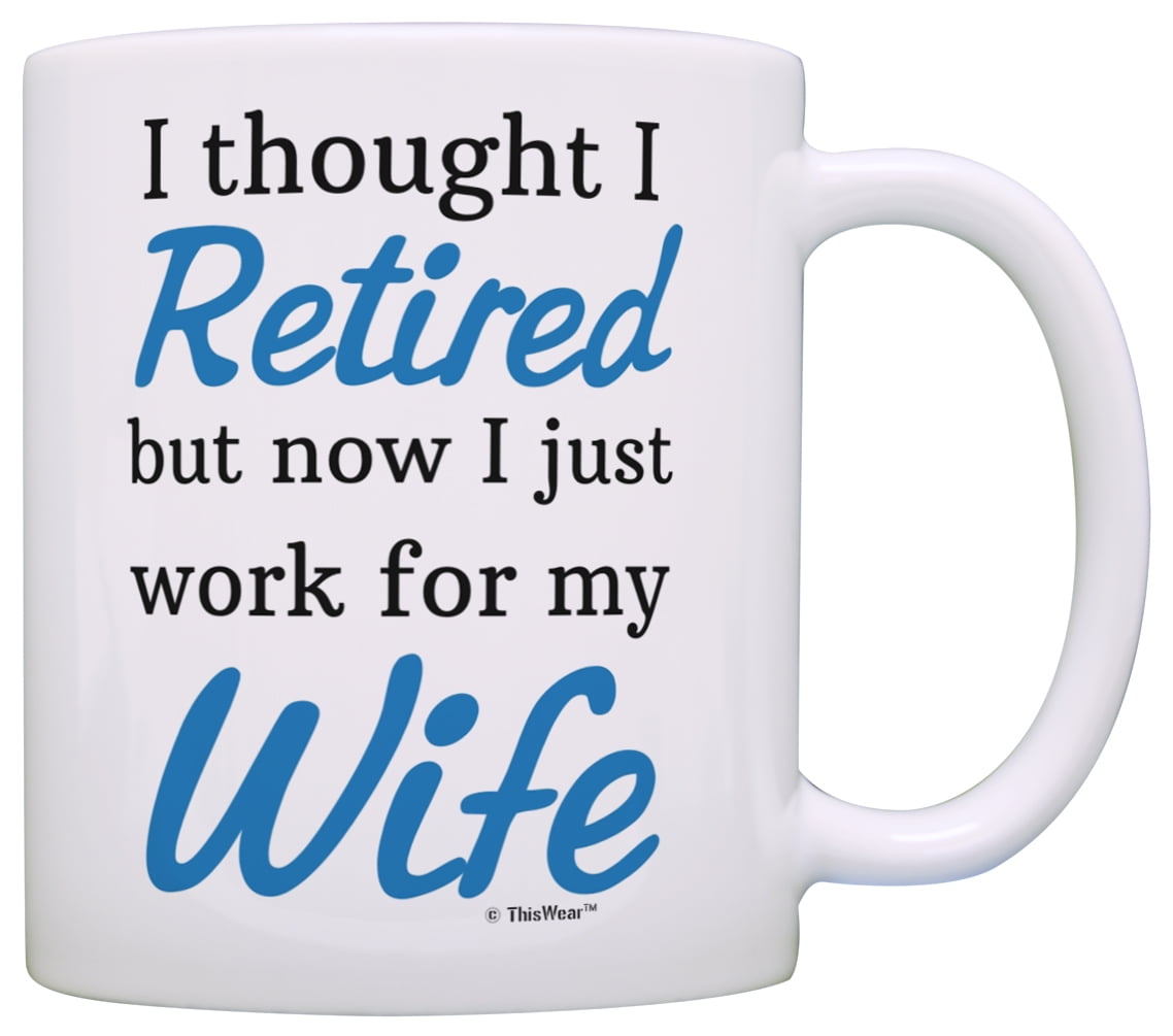Coffee Cup Mug Travel 11 15 oz Keep Calm My Wife Has An Awesome Husband 