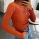 thumbnail image 1 of Top de cuello redondo para mujer See Through Mesh Sheer Top Pullover Slim Fit Party Clubwear Hugtrwg Para estrenar, 1 of 9