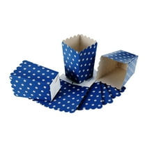 Mobutofu 24Pcs Paper Popcorn Holder Theater and Dessert Tables 6.3Inch