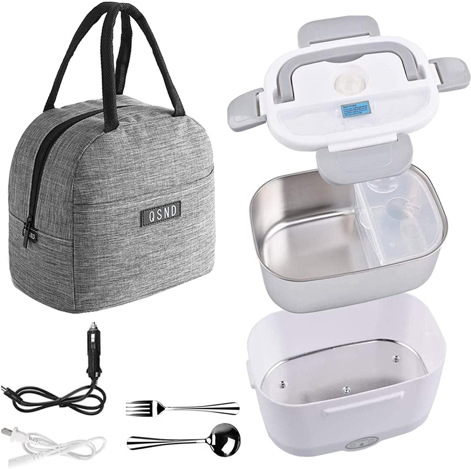 Electric Lunch Box 2 In 1 Food Heater Portable Microwave Electric