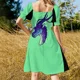thumbnail image 5 of Vestido sin mangas azul con tiro en la cabeza, vestidos de fiesta elegantes para mujeres, vestido para mujeres embarazadas, vestido, 5 of 7