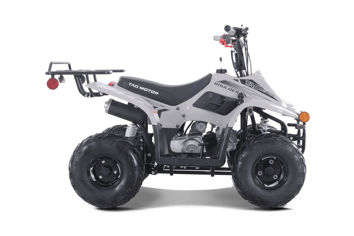 Tao Motor 110CC New Boulder, 4-Stroke Engine Max 0.6Gal Tank ATV Gas Car for Kids, New, Black