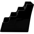 thumbnail image 4 of Deflect-o 4 Compartment Business Card Holder - Plastic - 1 Each - Black, 4 of 9