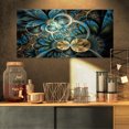 thumbnail image 1 of Design Art - Fleur Fractale Bleu Or Symétrique, 1 of 3