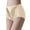 Beige, variant on Women's Ice Silk High Waisted Shaping Lifting Shorts Tummy Control Shapewear Lifting Shorts Mint Green XL
