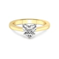 thumbnail image 3 of IGI Certified 3 Carat Heart Shape Lab Grown Diamond Engagement Ring | 14K Yellow Gold | Demi Four Prong Lab Diamond Ring | FG-VS1-VS2 Quality Friendly Diamonds, 3 of 5