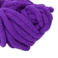 thumbnail image 6 of S SERENABLE Chunky Chenille Yarn Acrylic Fibers Gauge 7 Jumbo Giant Washable Bulky Yarn Thick Yarn for Sofa Throw Crocheting Hat Blanket Violet, 6 of 8