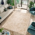 thumbnail image 2 of HomeNette Machine Washable Rug 120x200 cm, Non Slip, Stain Resistant, Beige Rugs for Living Room, Bedroom, Bathroom, Kitchen, Decorative Modern Cotton Boho Patterned Tokyo Collection Area Rugs, 2 of 6