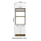 thumbnail image 2 of Mueble de Cocina Madesa Agata 70 cm 3 Puertas Marrón/Blanco, 2 of 5