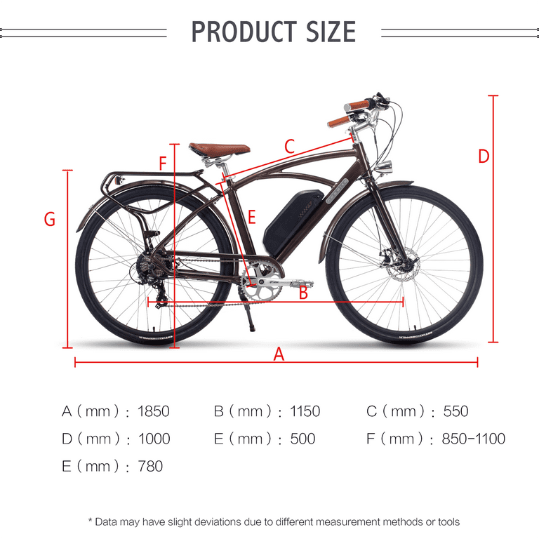28 Adults Electric Bike 500W Electric City Cruiser Bicycles Shimano 7 Speed Electric Commuter Bike with 13Ah Removable Lithium Lion Battery Walmart