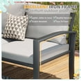 thumbnail image 4 of YODOLLA Outdoor Patio Furniture Sets with Two Storage Boxes Patio Furniture for Garden, Light Gray, 4 of 7