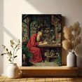 thumbnail image 6 of Antique Alchemist Monk Canvas Print Wall Art, Vintage Study Decor for Home Office Living Room Bedroom Dorm, 6 of 8