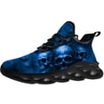 thumbnail image 3 of Uminder Mens Athletic Shoes Skull Sneakers Black Shoes Size 6, 3 of 5