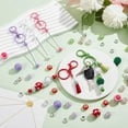 thumbnail image 2 of DIY Beadable Keychain Bar Making Kit Including Brass Blank Bar Beadable Keychain Acrylic & Resin & Plastic Pearl Beads Faux Suede Tassel Pendant Decorations Mixed Color 124Pcs/box, 2 of 6