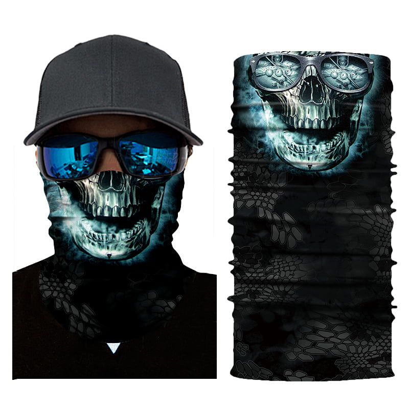 Fishing FACE MASK Sun Shield Neck Gaiter Headband Bandana Du Rag Skull Cap SPF40 