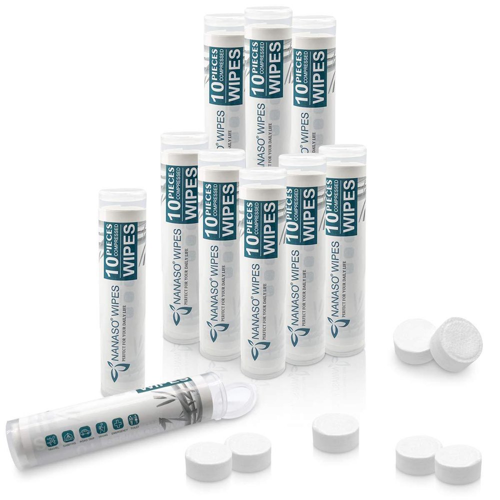 Compressed Wipes, Towels, or Compact Toilet Paper Tablets,for Travel, Home，Outdoor Activities