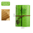 thumbnail image 2 of HAOAN Notebook PU Leather Retro Vintage Notebook Refillable Bullet Pocket Journal with Leaf Pendant Blue 3.9*5.7” 100 Sheets, 2 of 7